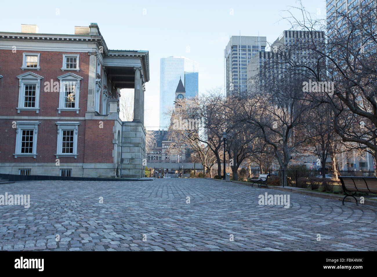 TORONTO - DECEMBER 24, 2015: Osgoode Hall is a landmark building in downtown Toronto constructed between 1829 and 1832 in the la Stock Photo