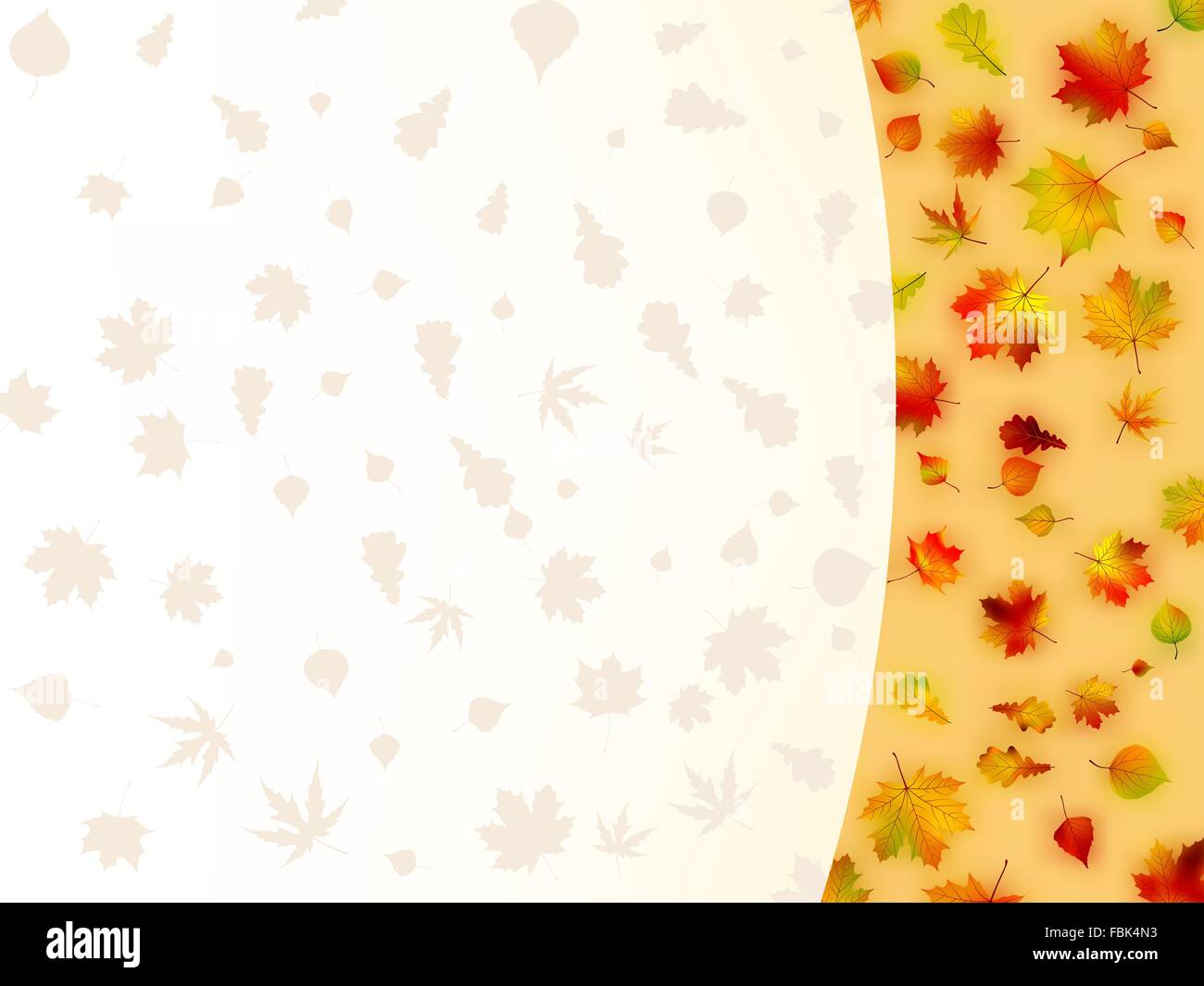 Colorful autumn leaves card. EPS 8 Stock Vector Image & Art - Alamy