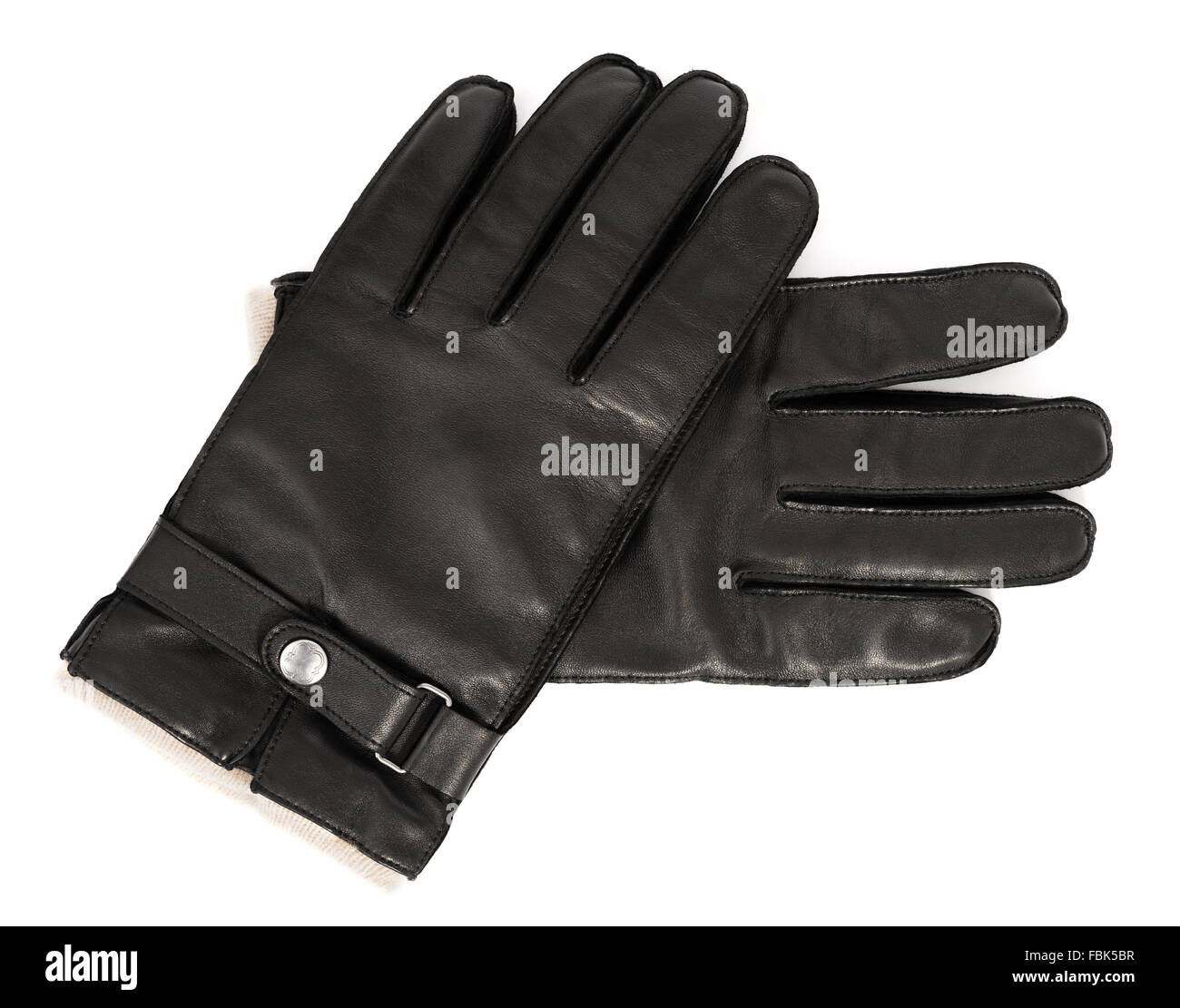 Black leather gloves hi-res stock photography and images - Alamy