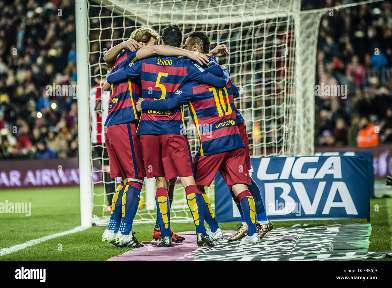 Barcelona, Catalonia, Spain. 17th Jan, 2016. FC Barcelona's forward