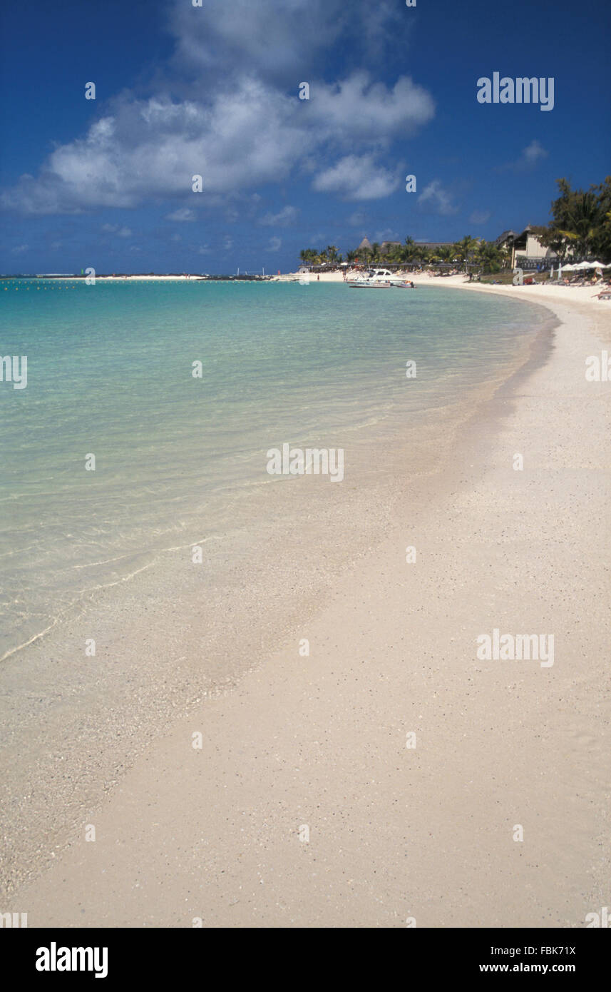 Beach on the Island of Mauritius in the Indian Ocean Stock Photo - Alamy