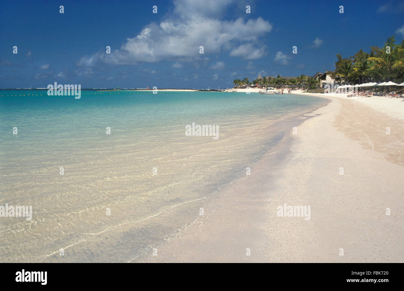 Beach on the Island of Mauritius in the Indian Ocean Stock Photo - Alamy