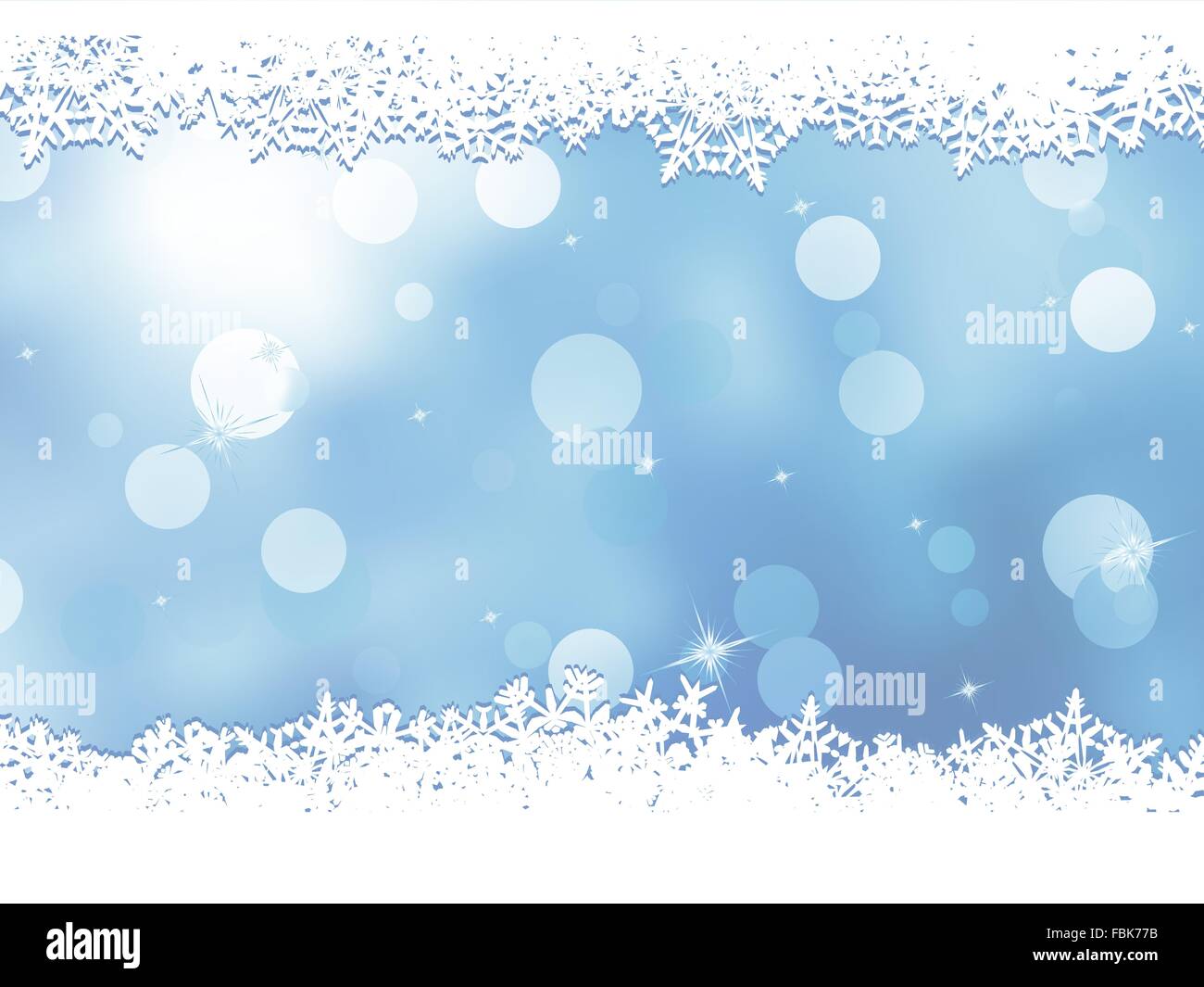 Christmas blue background with snow flakes. EPS 8 Stock Vector Image ...