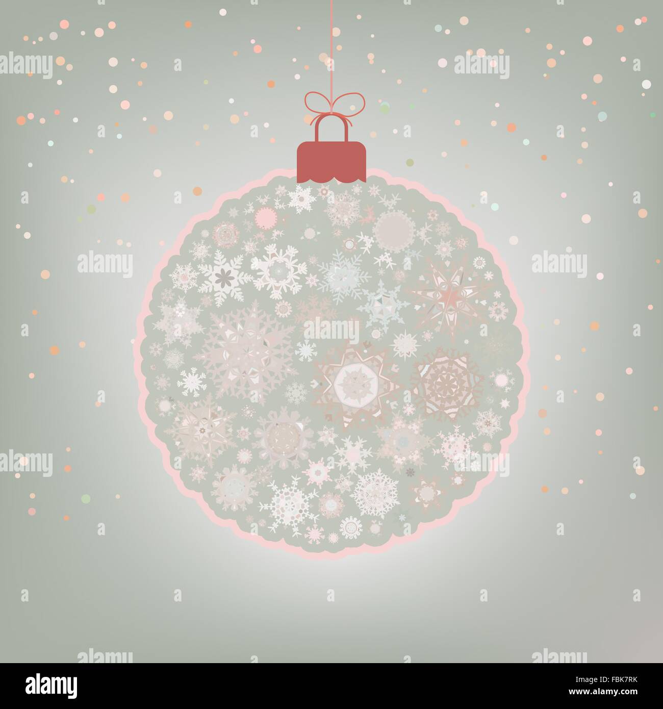 Beautiful Christmas ball card. EPS 8 Stock Vector Image & Art - Alamy