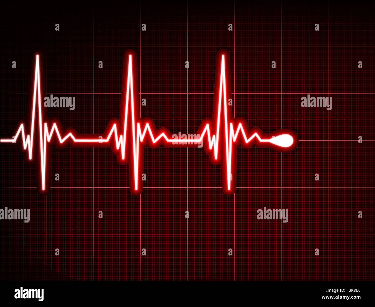 Abstract heart beats cardiogram. EPS 8 Stock Vector