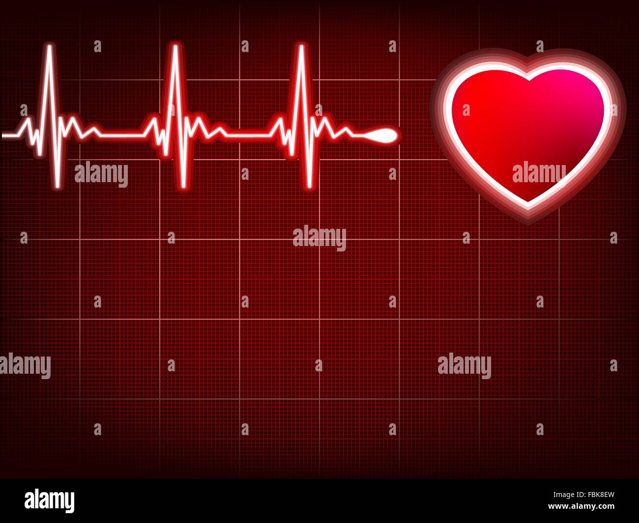 Electrocardiogram trace Stock Vector Images - Alamy