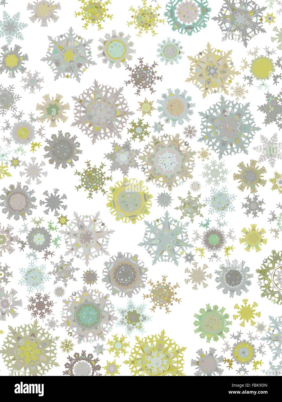 Template Retro Snowflakes background. EPS 8 Stock Vector Image & Art
