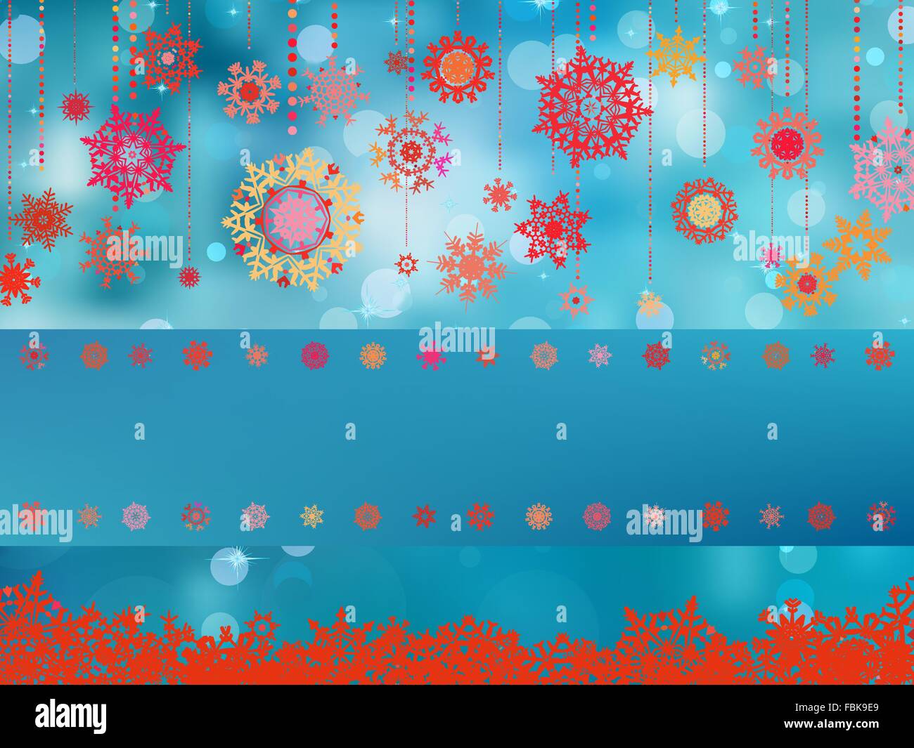 Blue background with snowflakes. EPS 8 Stock Vector Image & Art - Alamy