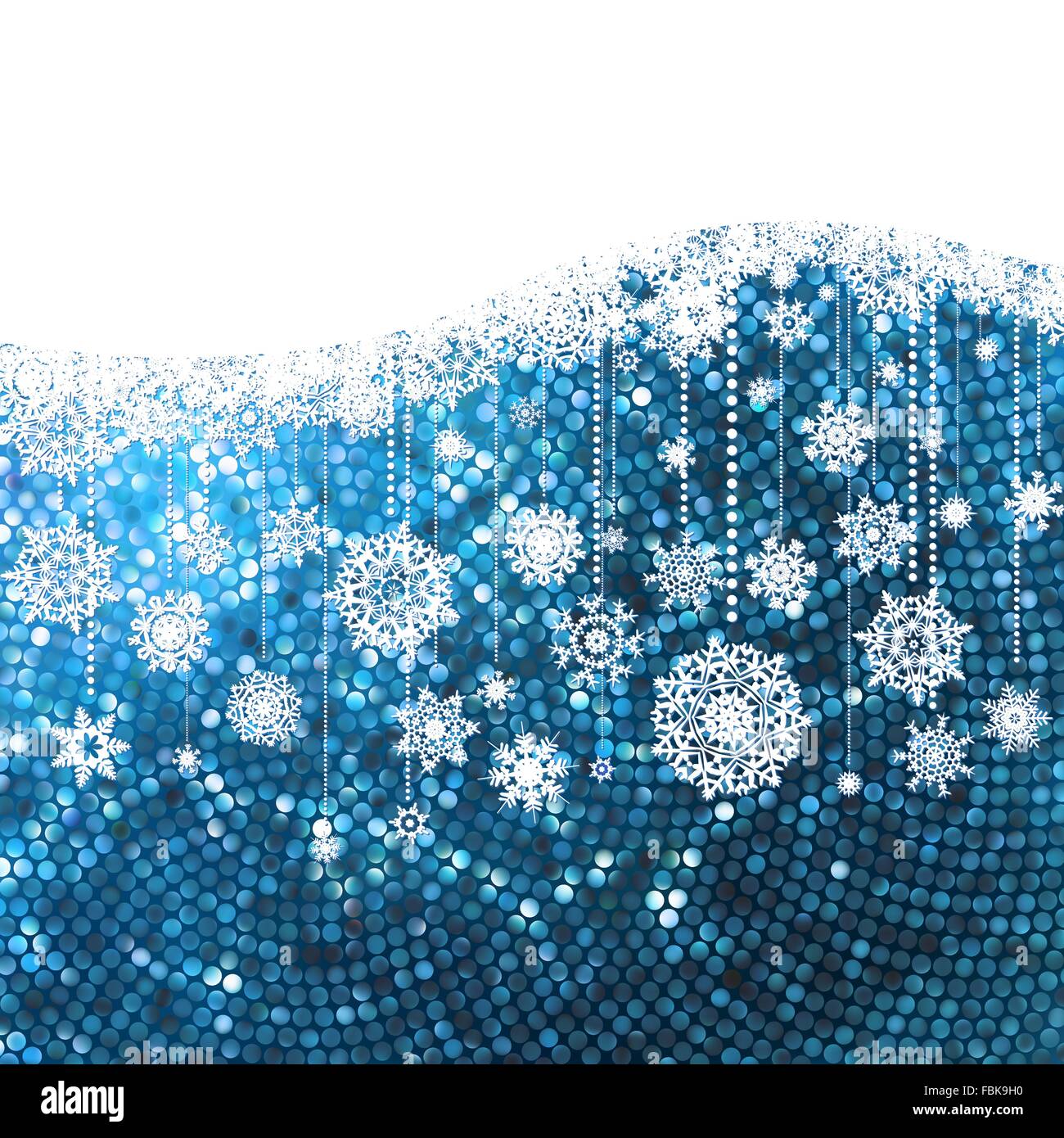 Christmas background with snowflakes. EPS 8 Stock Vector Image & Art ...