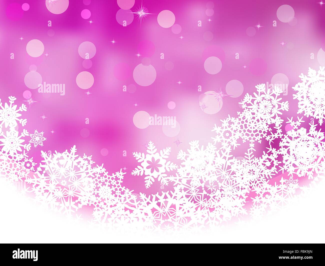Pink background with snowflakes. EPS 8 Stock Vector Image & Art - Alamy