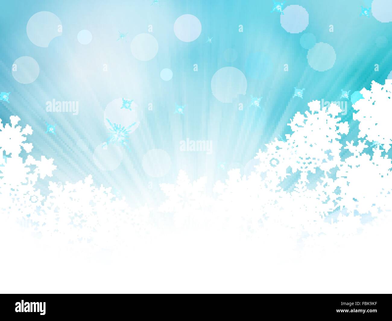 Blue background with snowflakes. EPS 10 Stock Vector Image & Art - Alamy