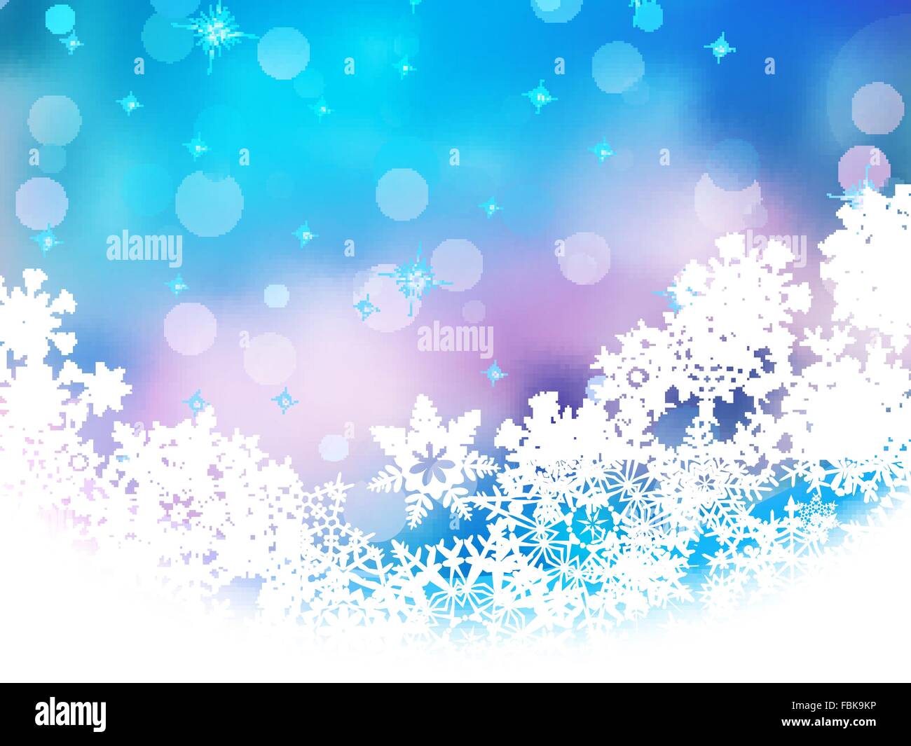 Blue background with snowflakes. EPS 10 Stock Vector Image & Art - Alamy
