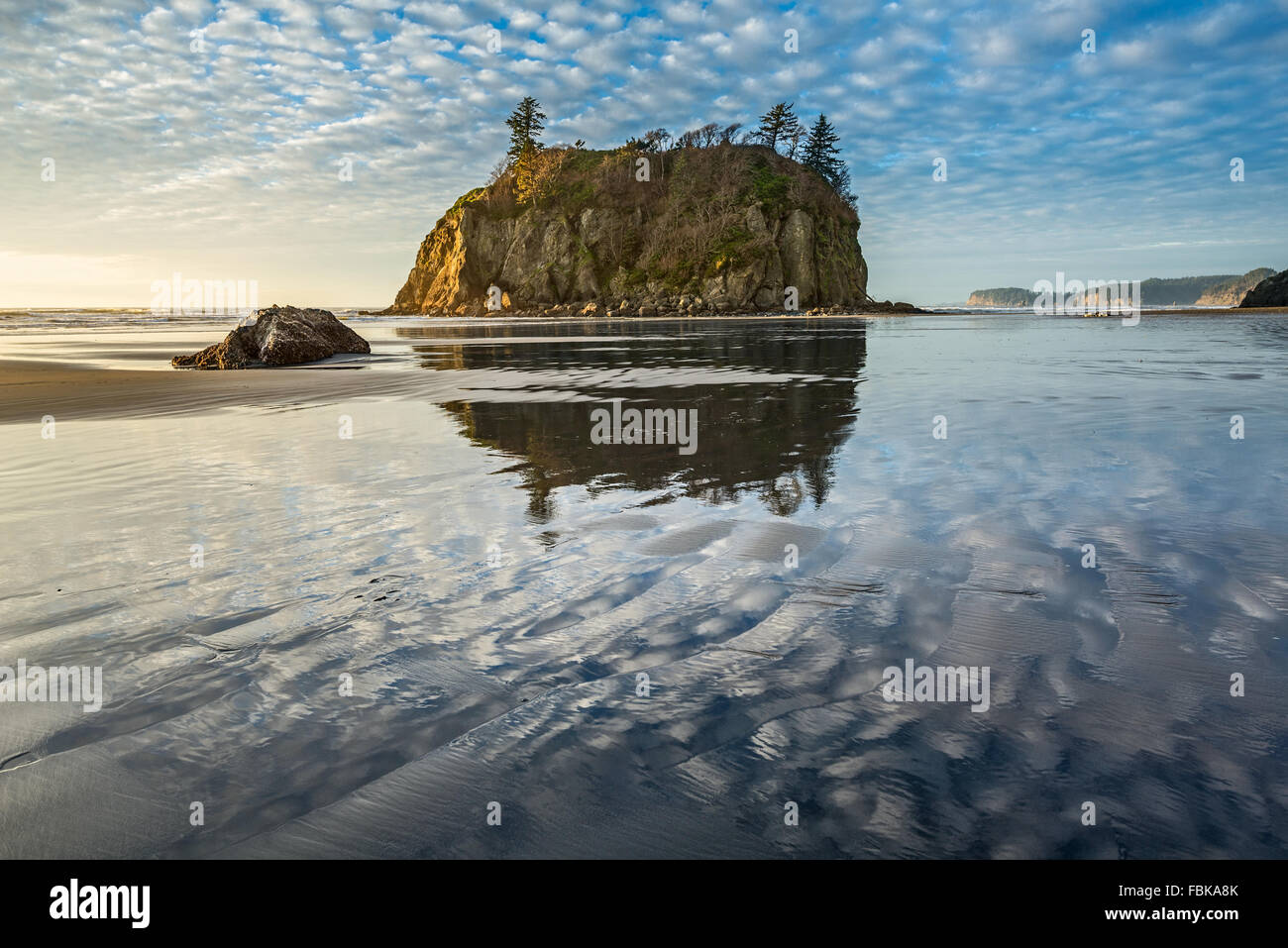 Ruby Beach in Olympic National Park located in Washington State. Stock Photo