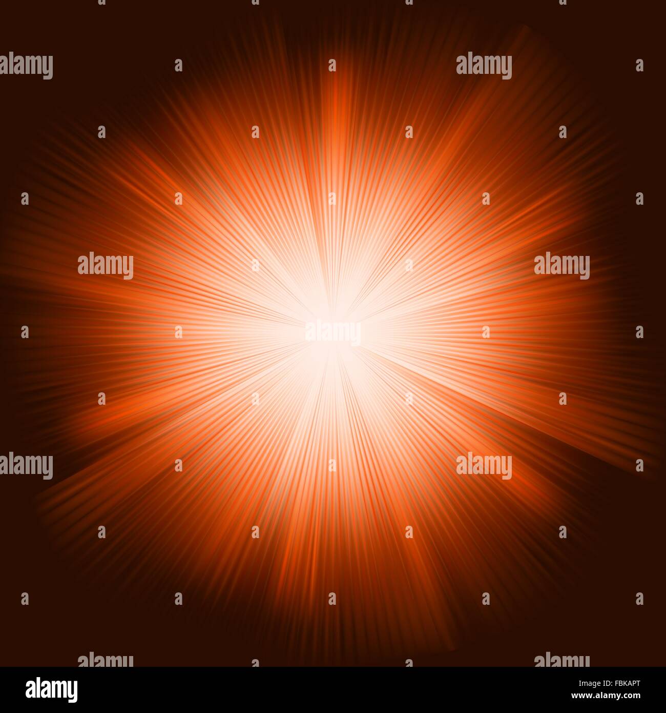 Orange light burst with sparkling stars. EPS 8 Stock Vector Image & Art ...
