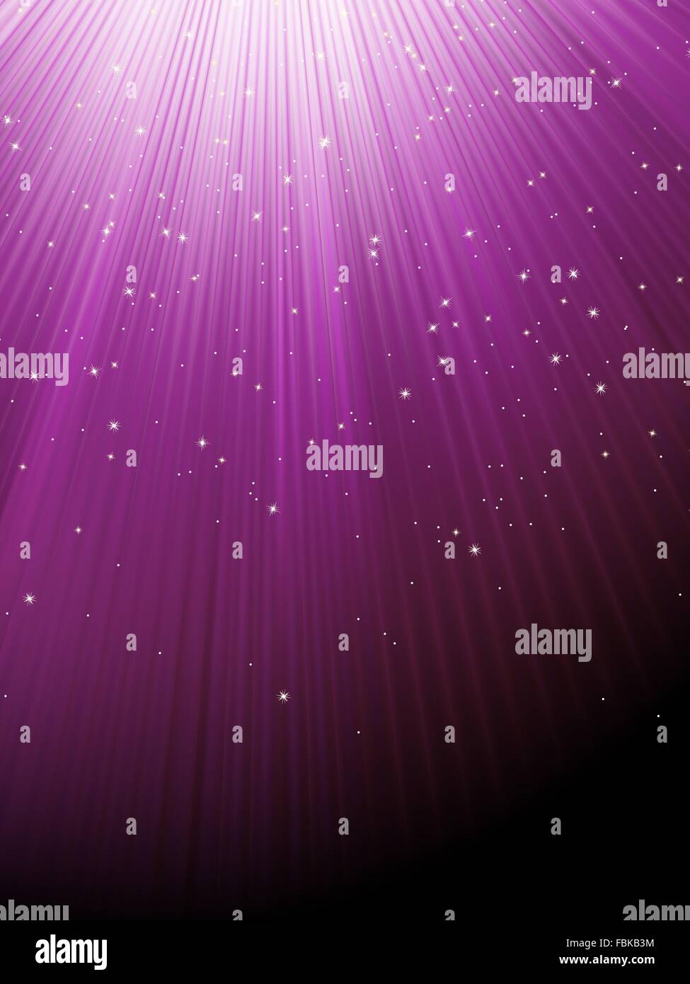 Snow and stars on purple luminous rays. EPS 8 Stock Vector Image & Art ...