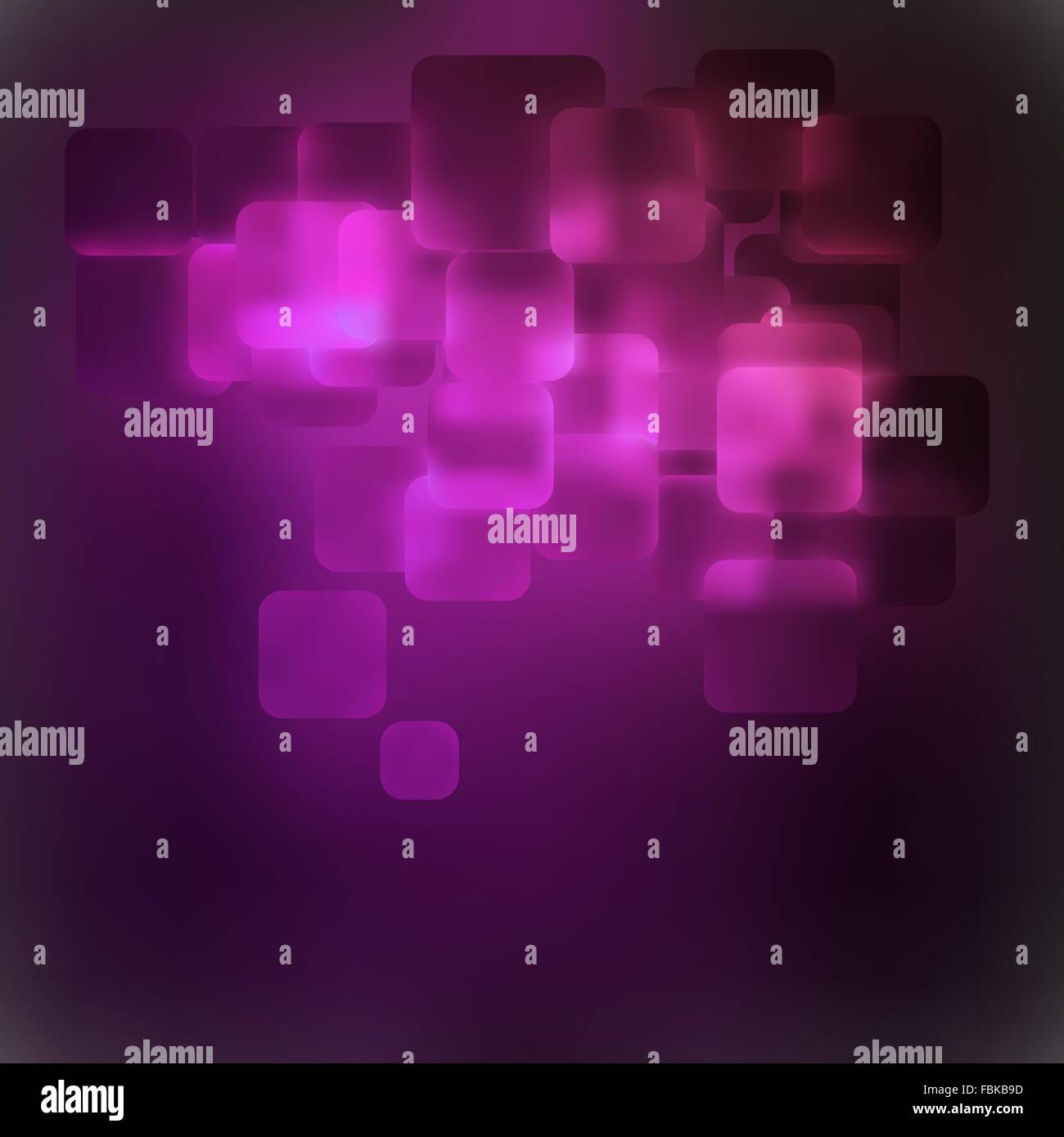 Purple abstract 3D warped square background. EPS 8 Stock Vector