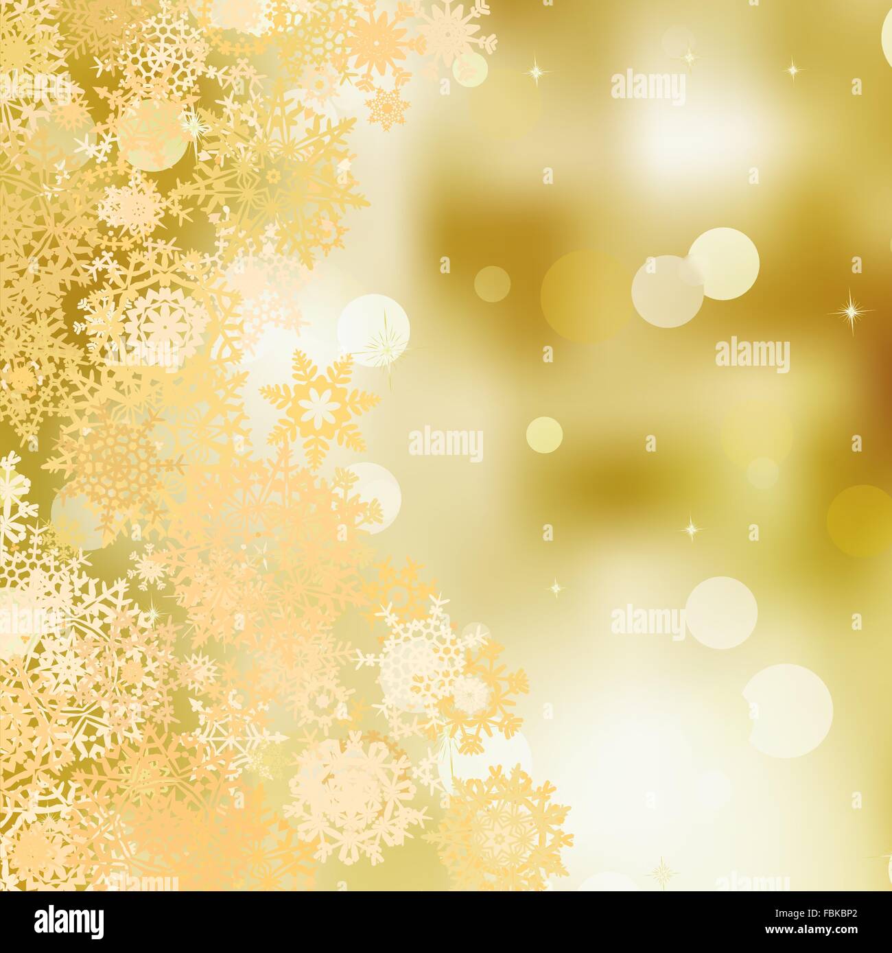 Festive gold Christmas with bokeh lights. EPS 8 Stock Vector Image ...