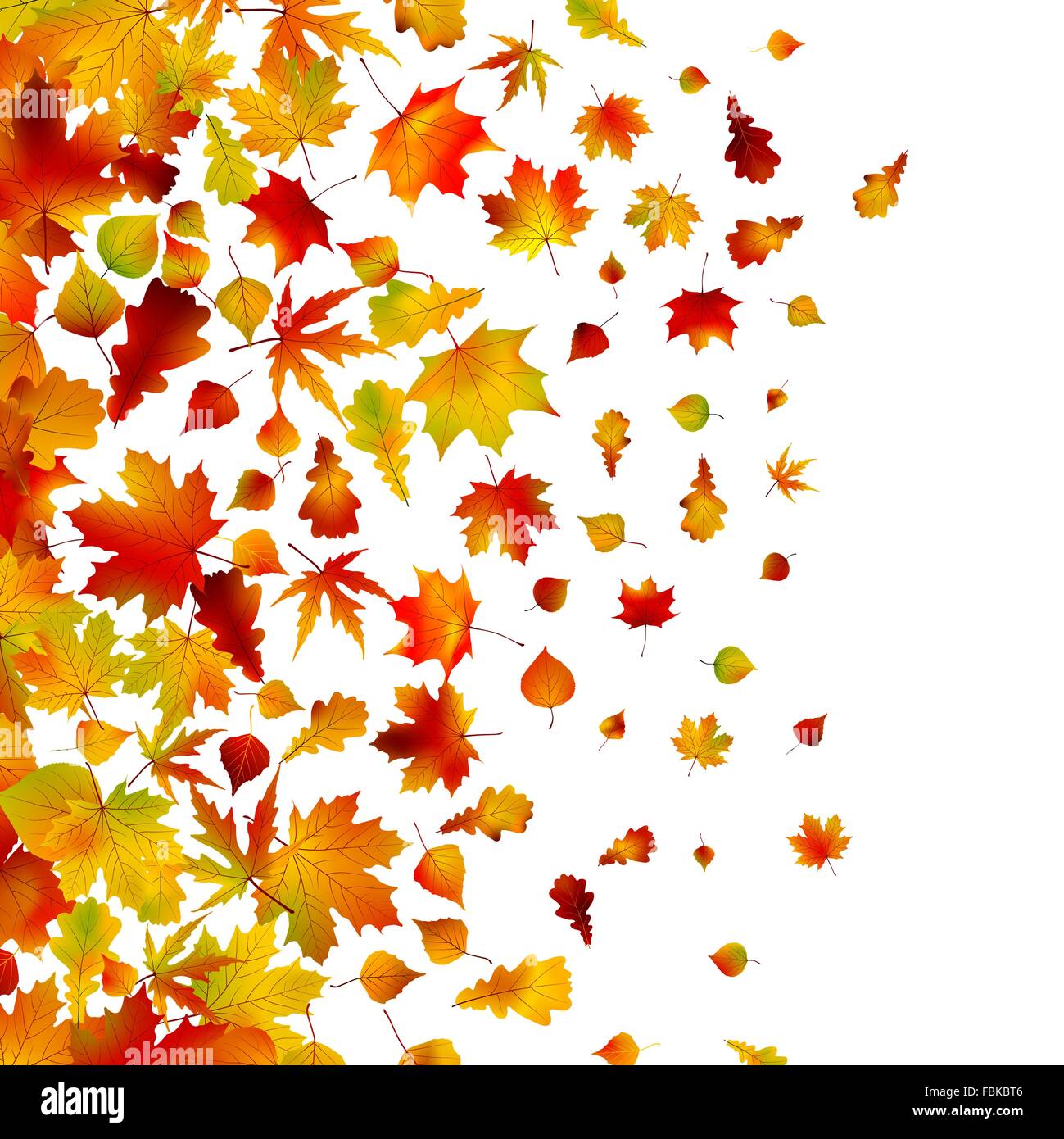 Horizontal bright autumn background Stock Vector Images - Alamy