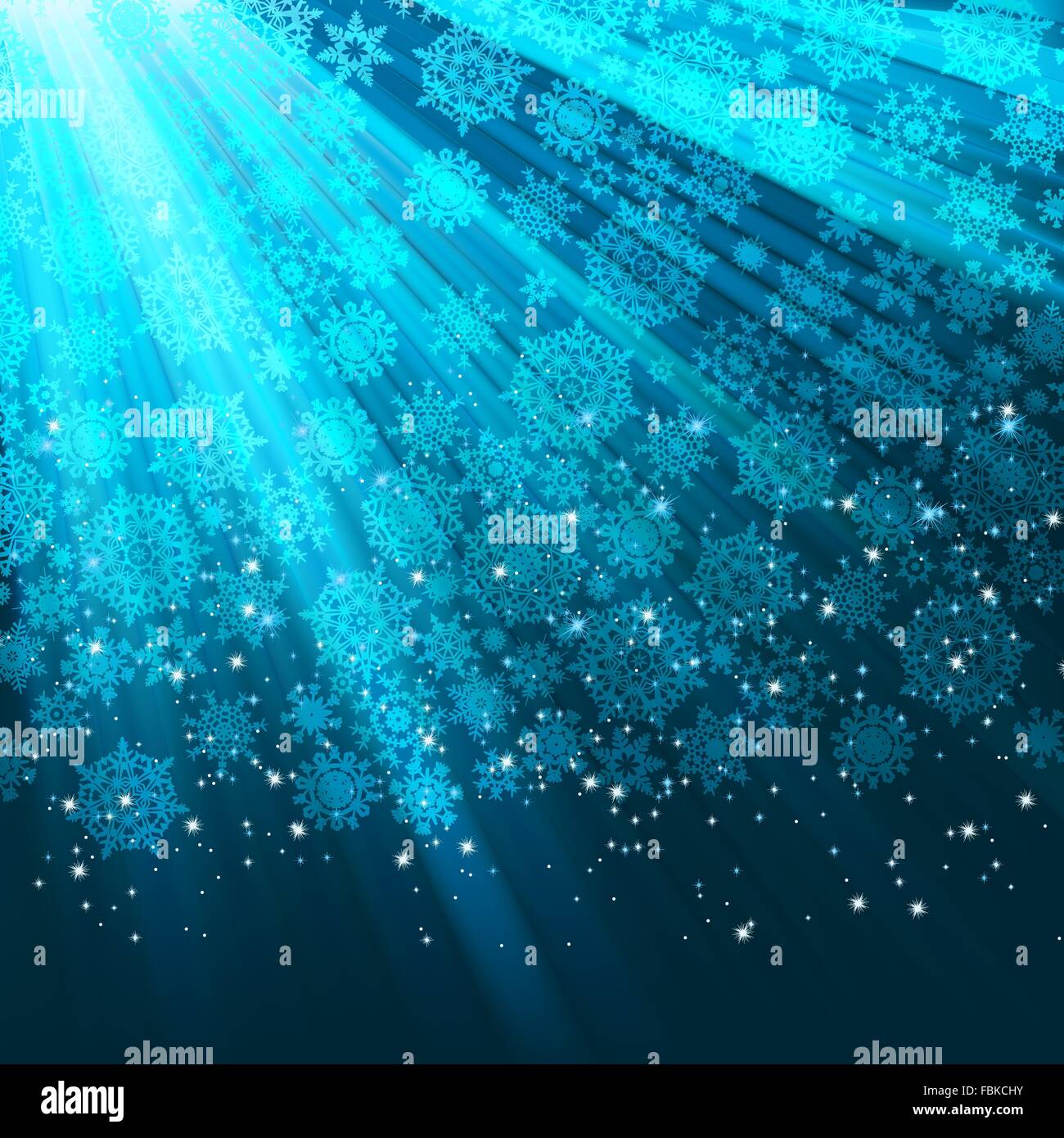 Snowflakes and stars descending. EPS 8 v Stock Vector Image & Art - Alamy