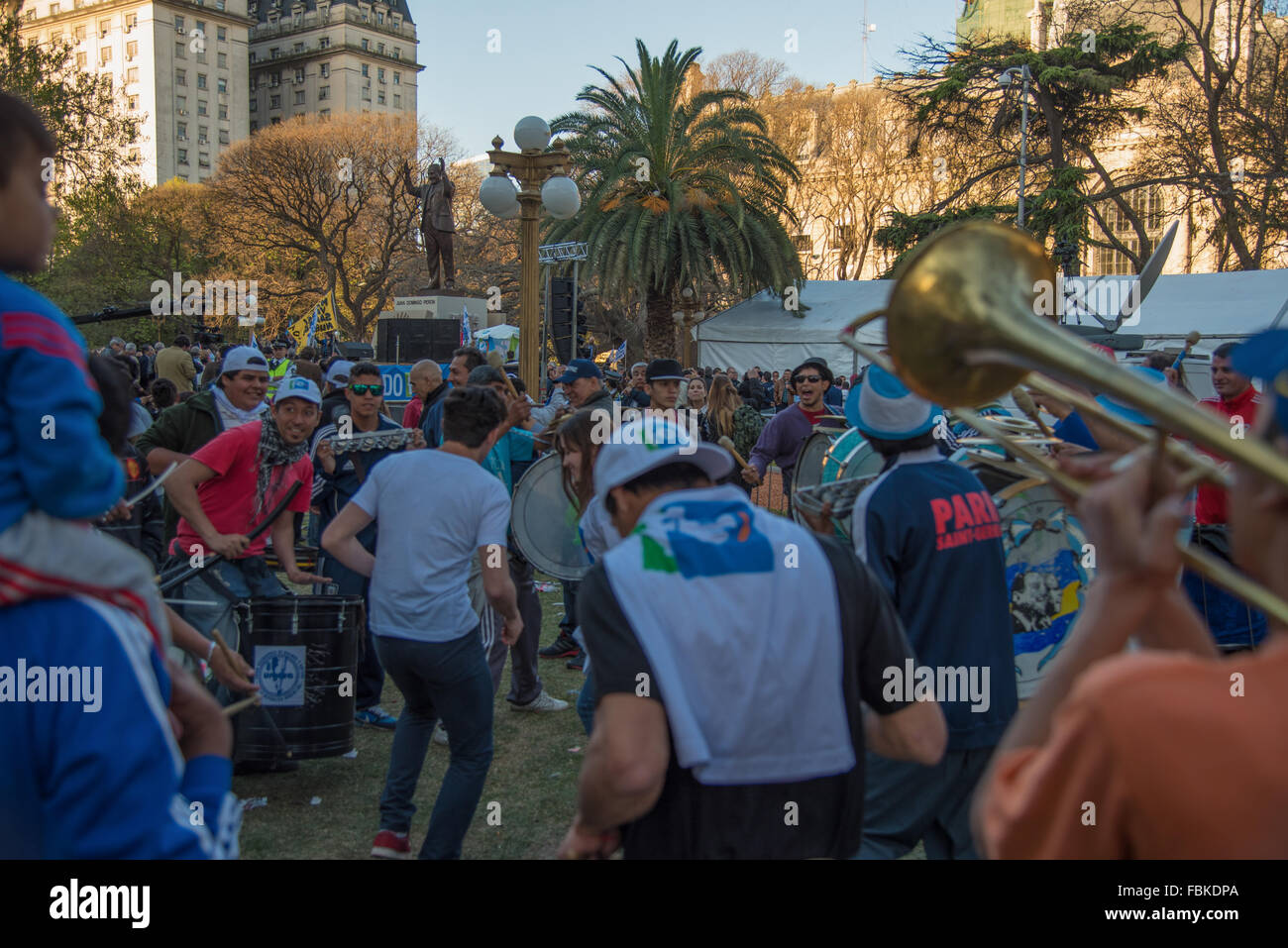 Peron Rally Rally during opening ceremony of the monument honoring Argentine former ...