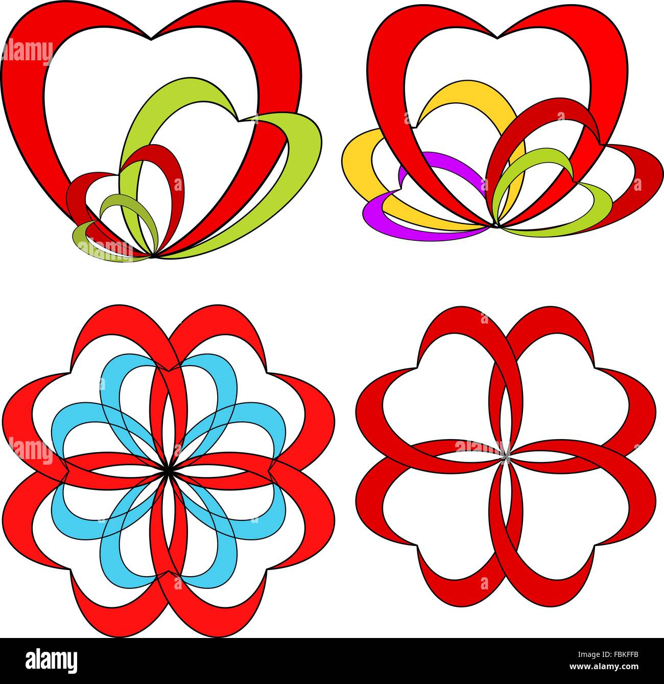 Red heart in love concept illustration Stock Vector Image & Art - Alamy