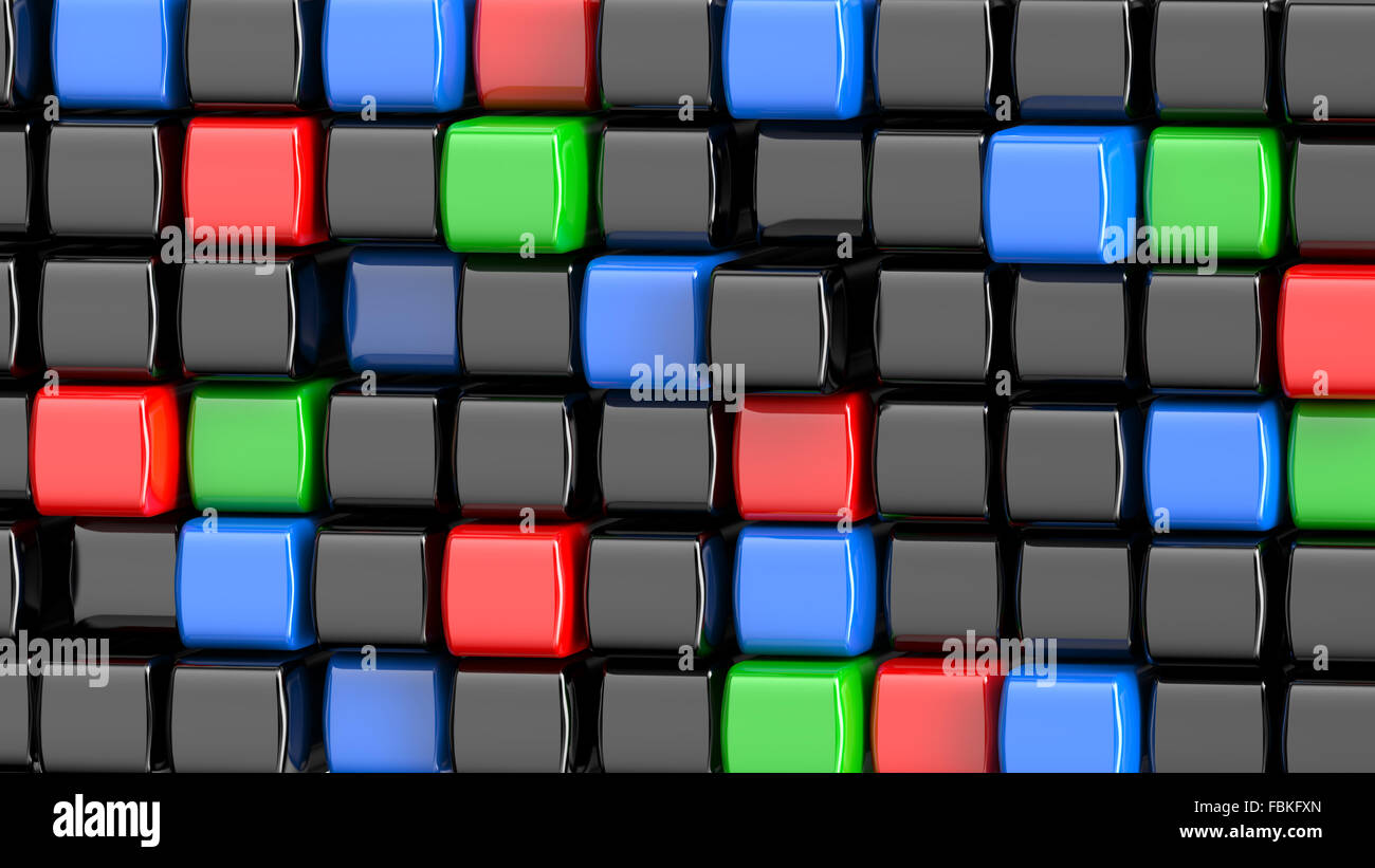 Abstract colored cubes wallpaper 8k hi-res stock photography and images -  Alamy