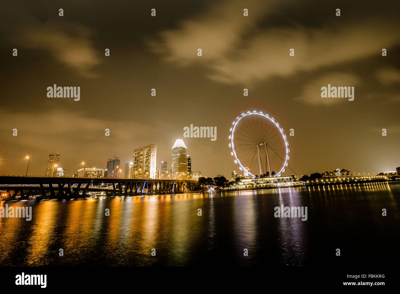 Ferry wheel, Singapore Stock Photo
