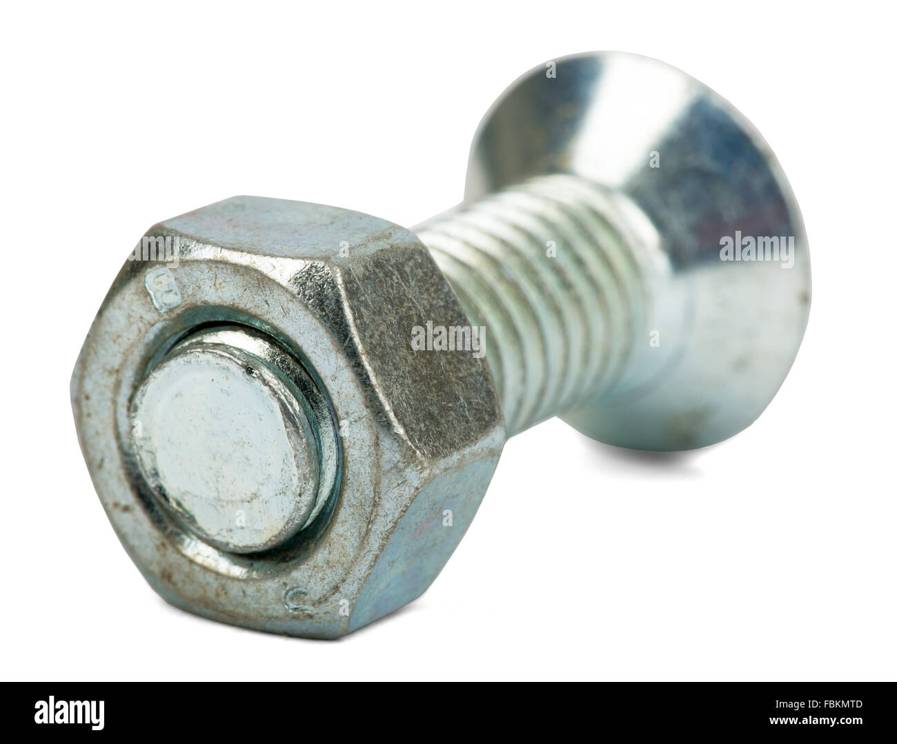 Screw with nut Stock Photo Alamy