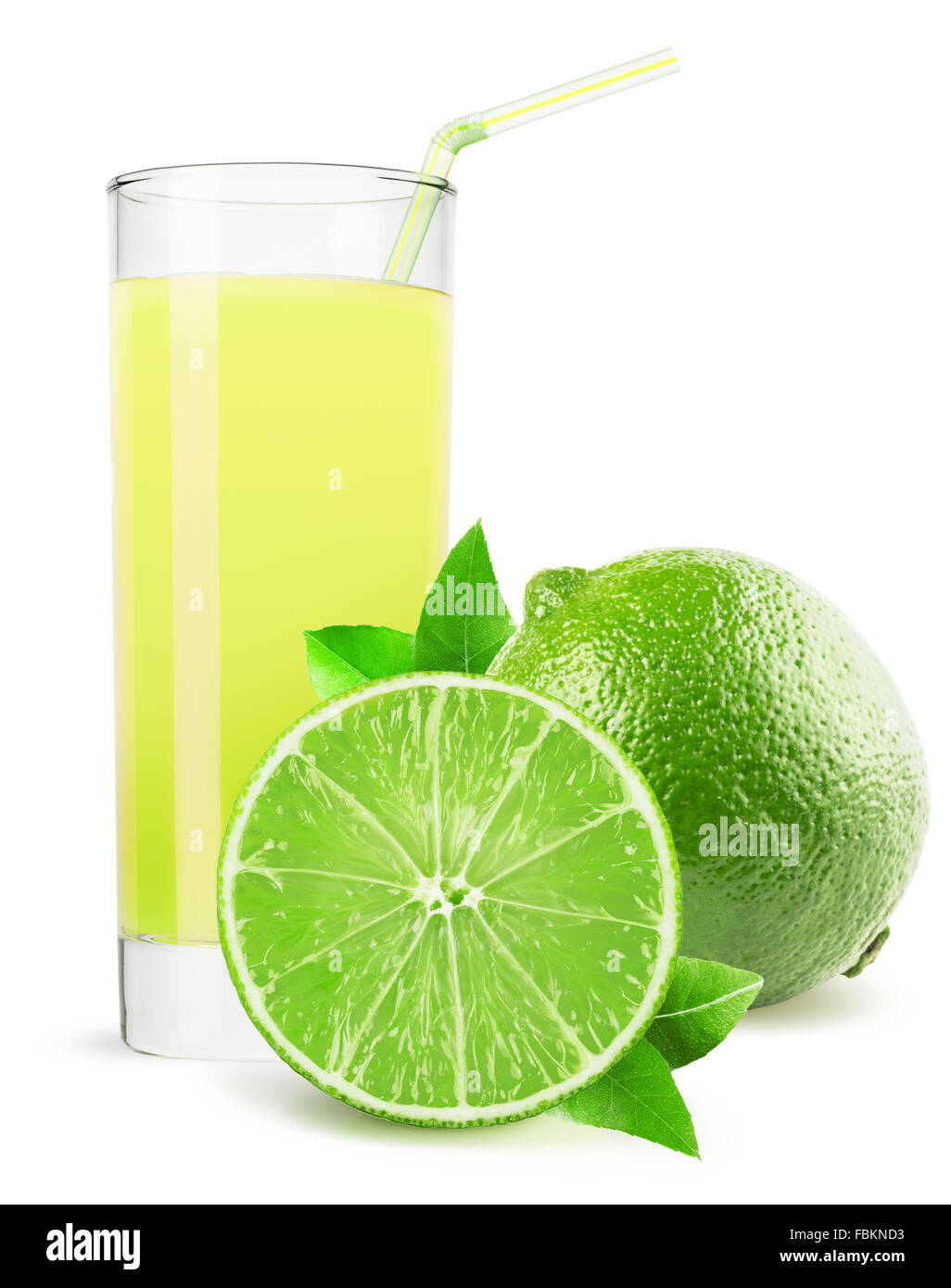 glass of lime juice isolated on white background Stock Photo Alamy