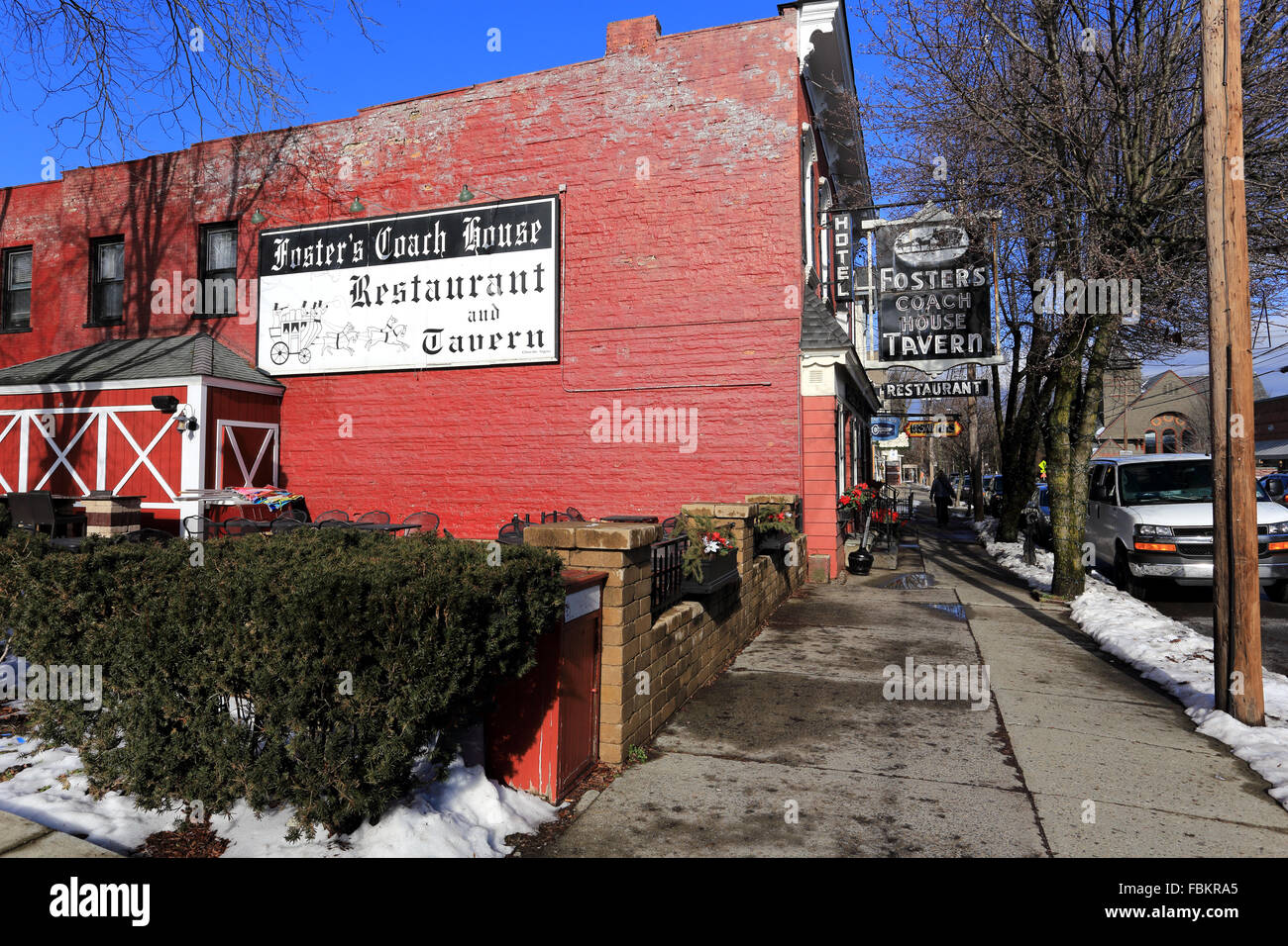 Foster's Coach House restaurant Rhinebeck New York Stock Photo - Alamy