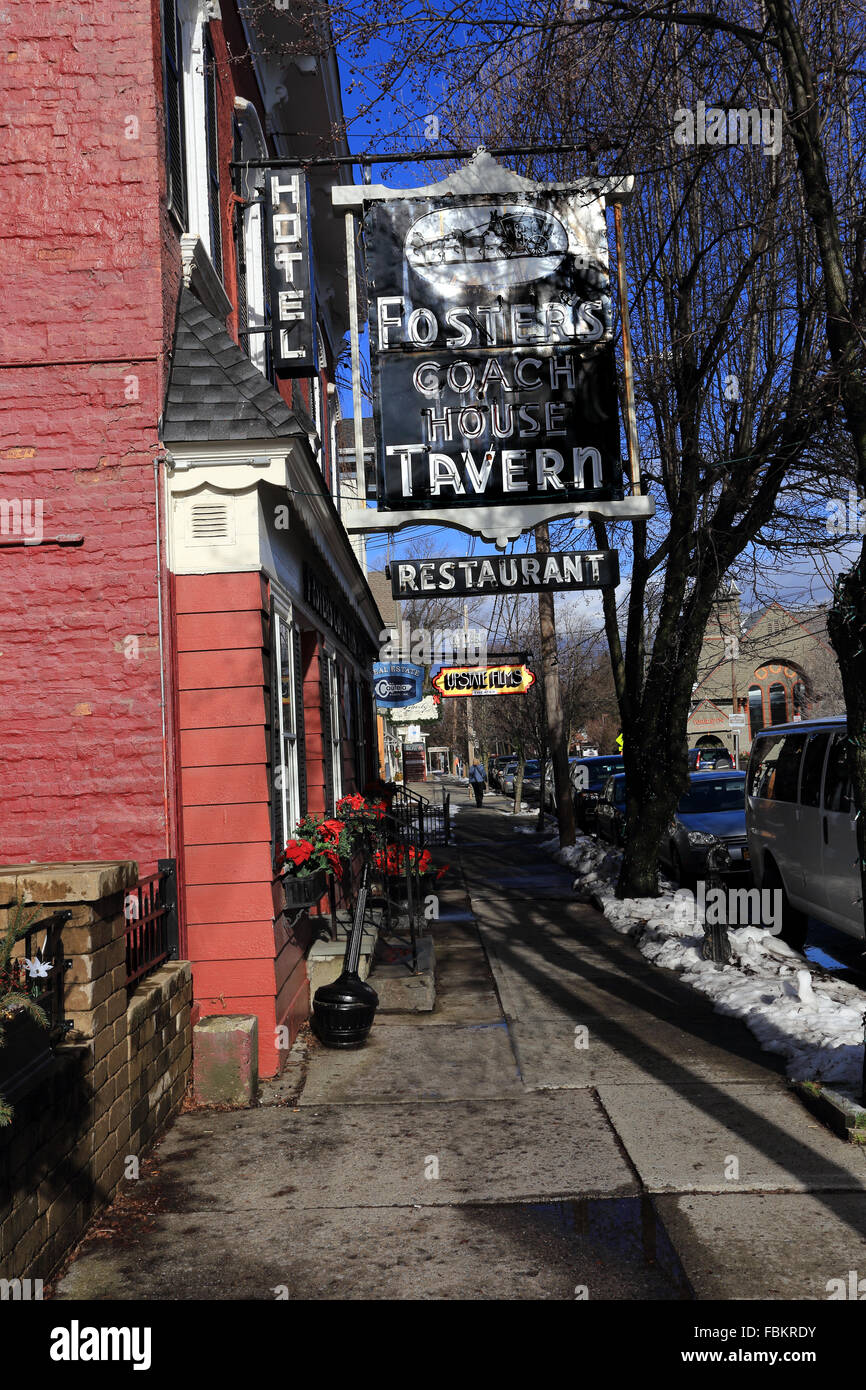 Foster's Coach House restaurant Rhinebeck New York Stock Photo Alamy
