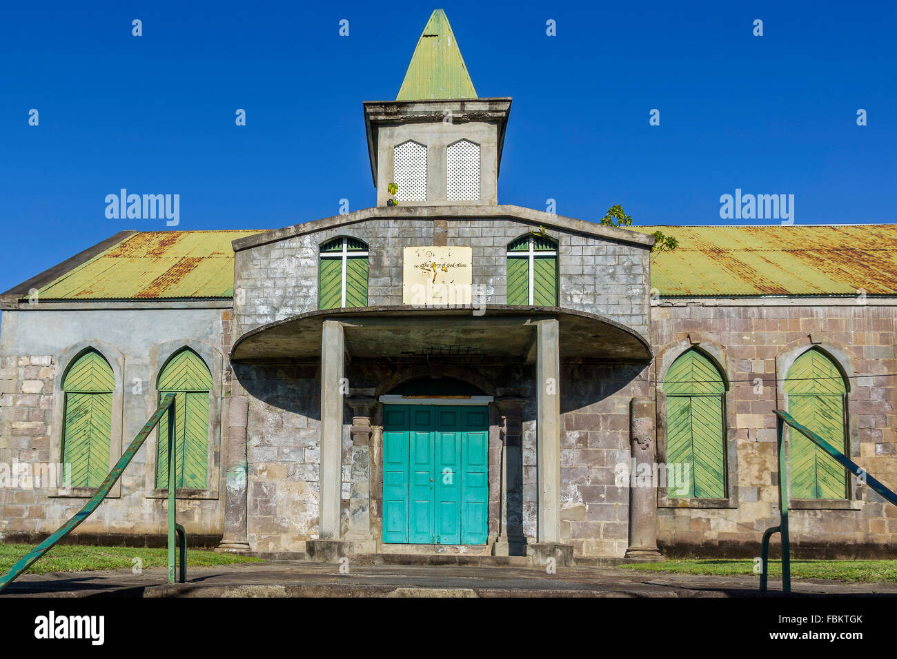 St. Anglican Church Roseau Dominica West Indies Stock Photo