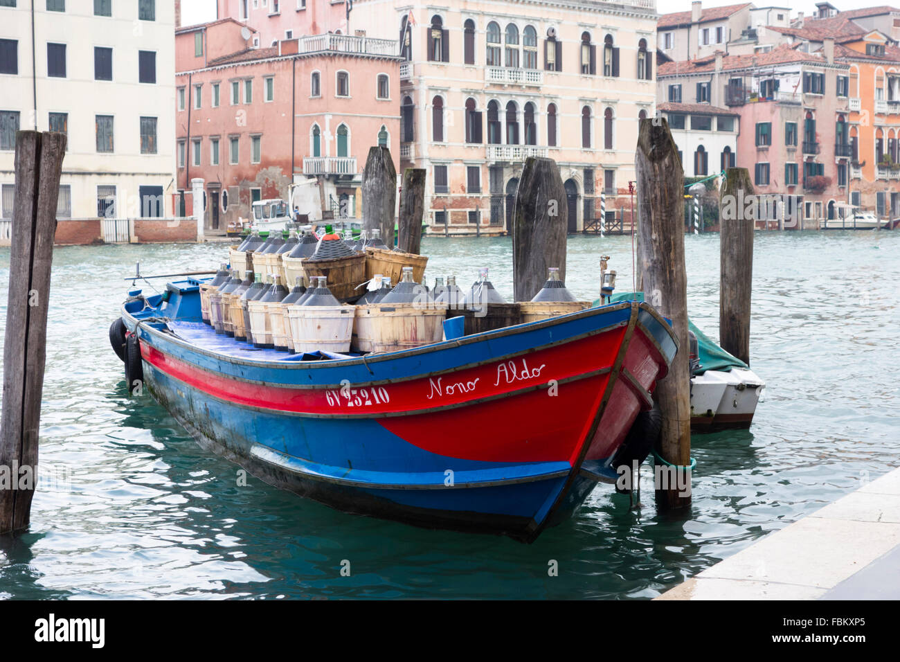 Venice supply boat hi-res stock photography and images - Alamy