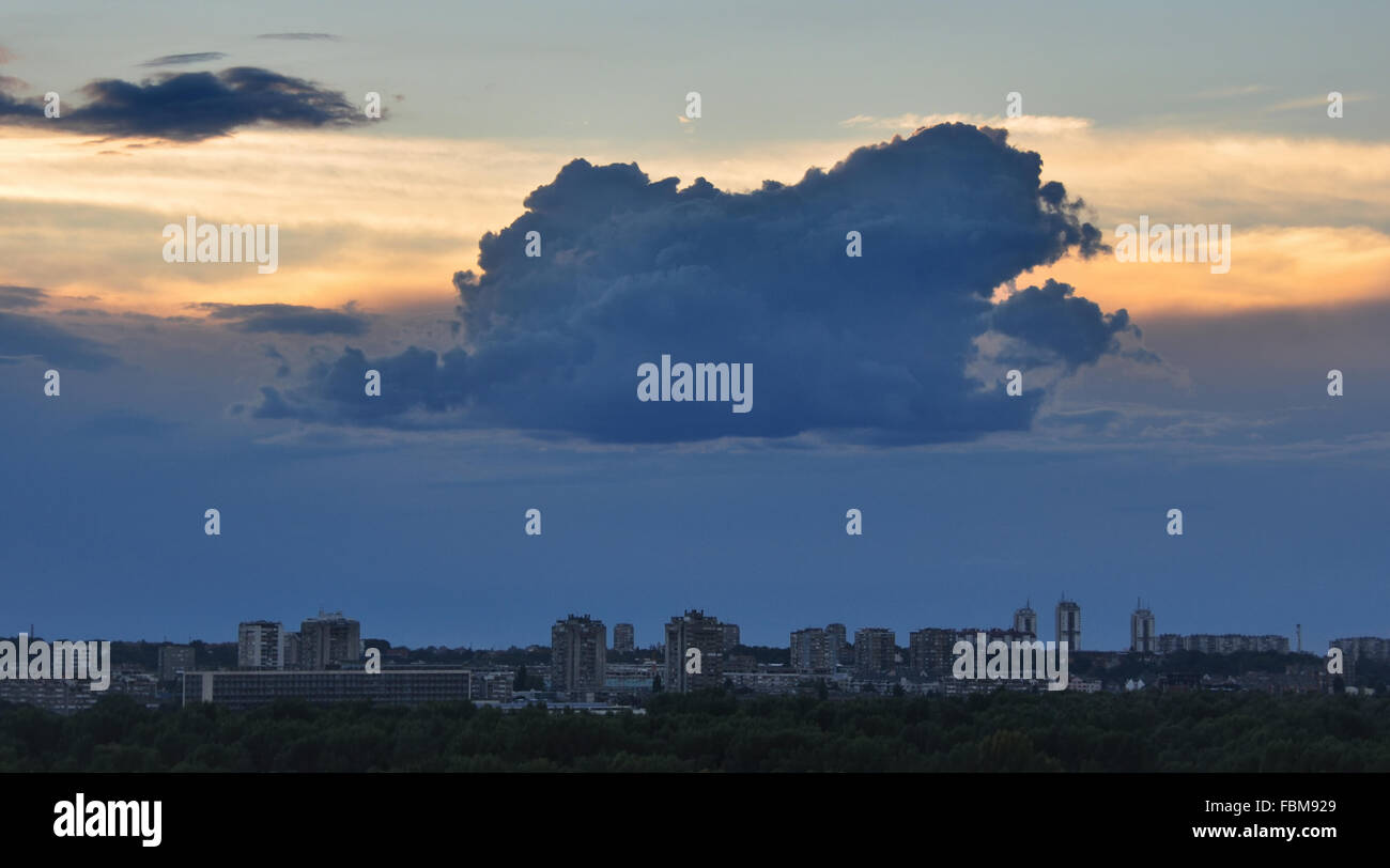 Belgrade city skyline, Serbia Stock Photo