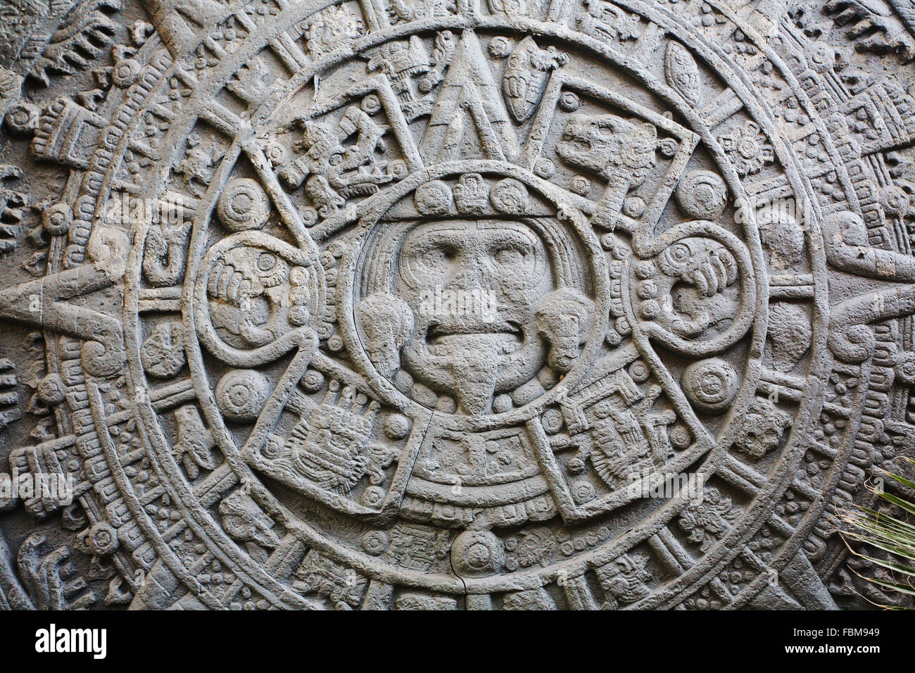 Ancient Mayan Calendar Stock Photo Alamy