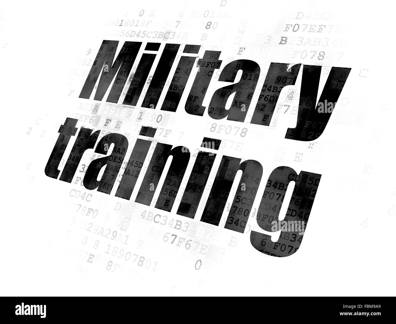 Learning concept: Military Training on Digital background Stock Photo ...