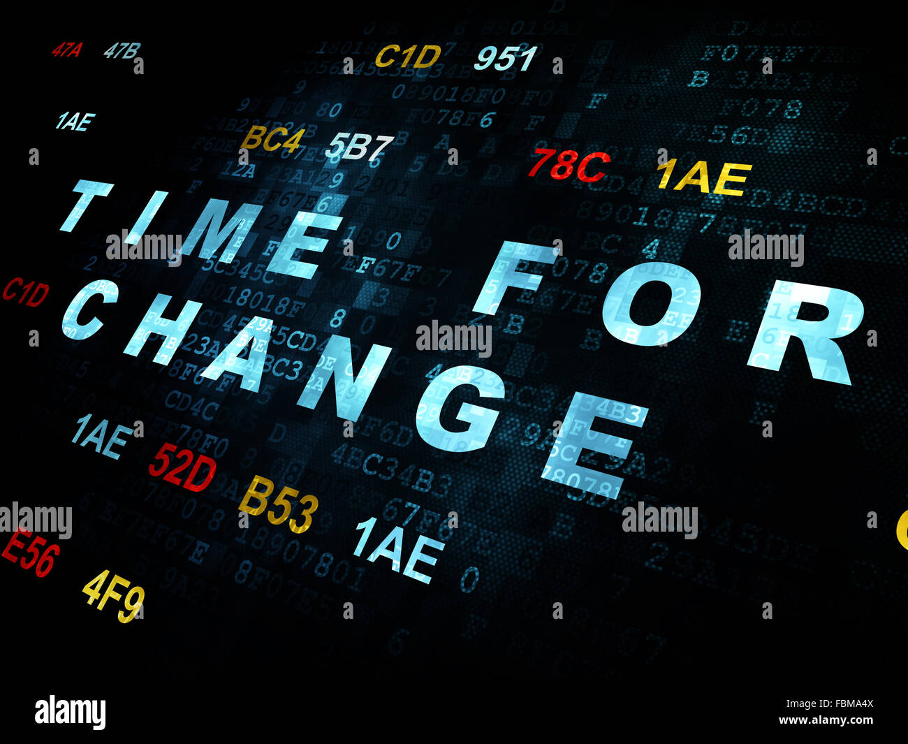 Timeline concept: Time for Change on Digital background Stock Photo - Alamy