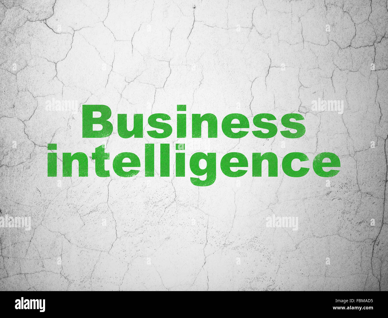 Business concept: Business Intelligence on wall background Stock Photo ...