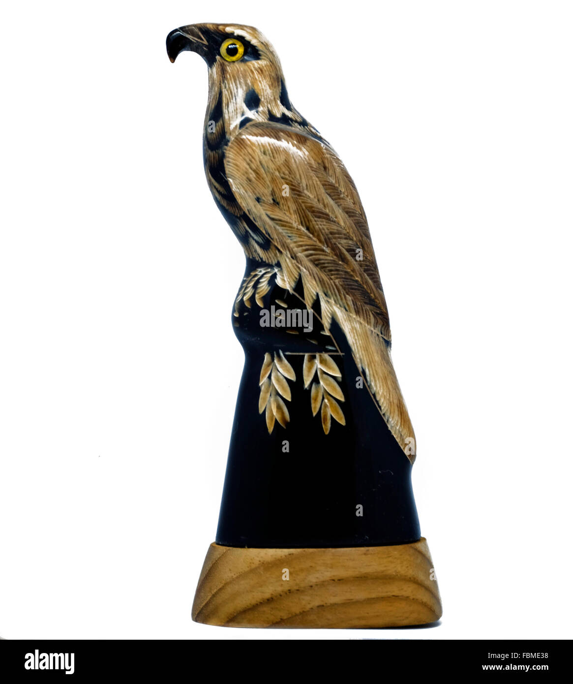 Horn Bald Eagle figurine from the USA U.S.A. United States America Stock Photo