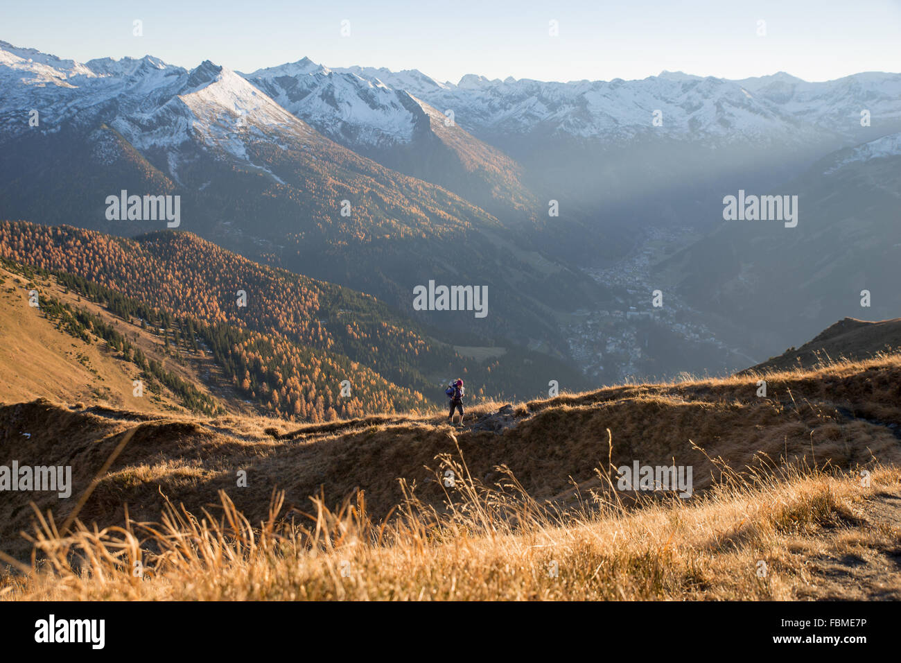 Young Woman hiking in the Alps, Salzburg, Austria Stock Photo - Alamy