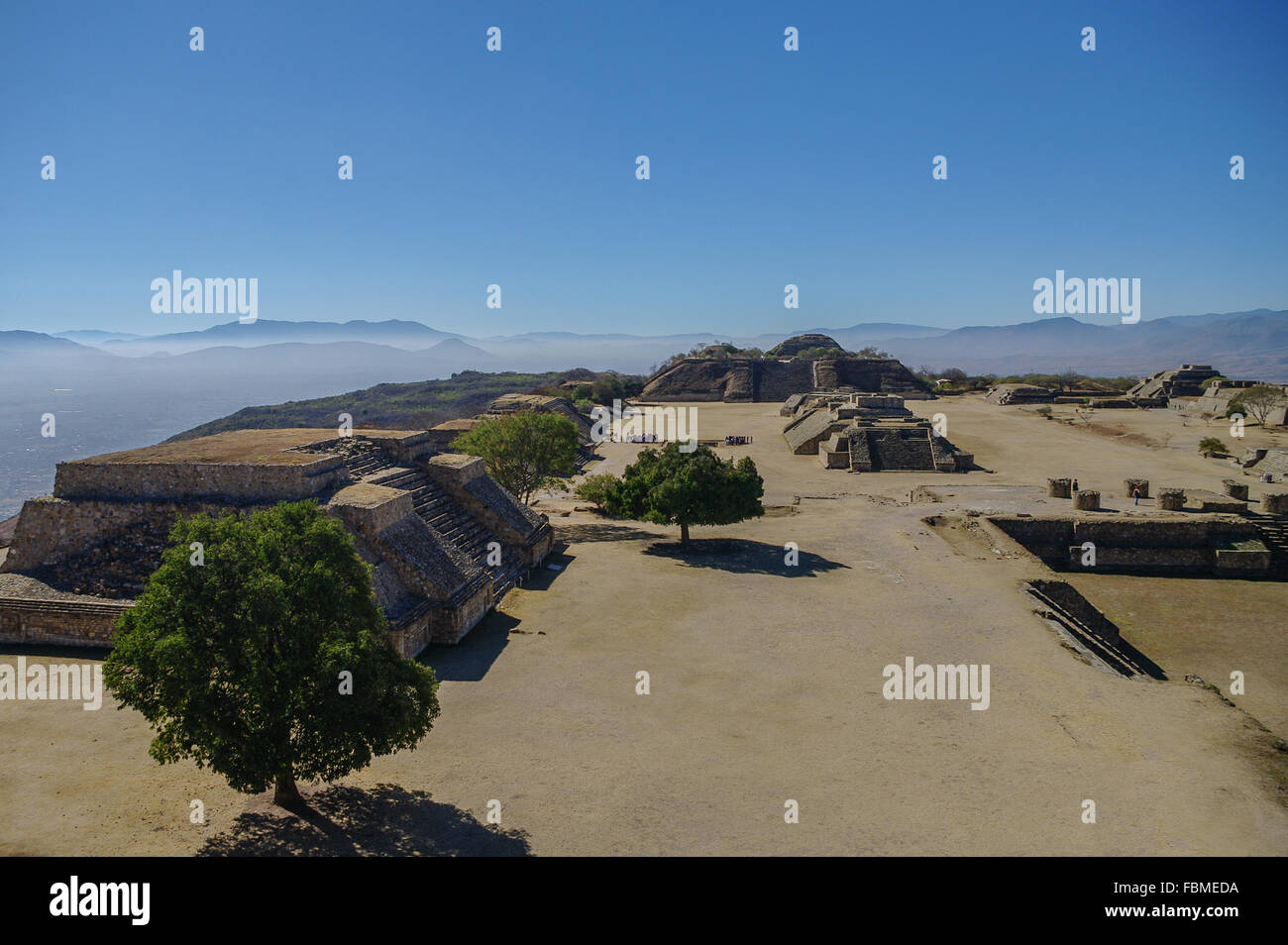 Monte Alban the ruins of the Zapotec civilization in Oaxaca, Mexico