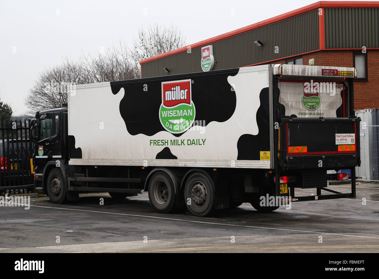 Muller / Robert Wiseman Dairies headquarters in Normanton, near Wakefield in West Yorkshire.   Ian Hinchliffe / ianrichardhinchl Stock Photo