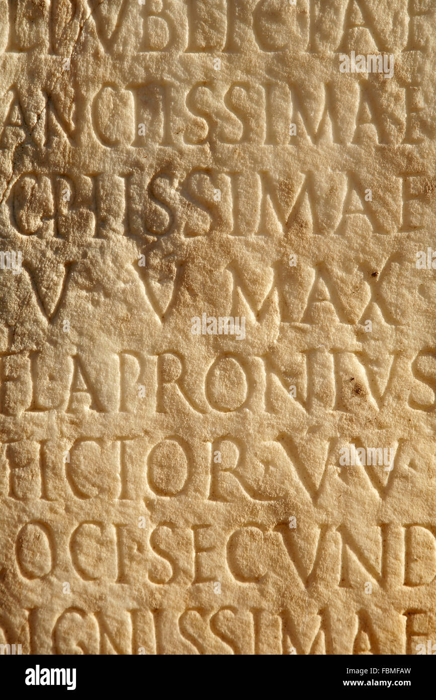 Latin writing carving carved hires stock photography and images Alamy