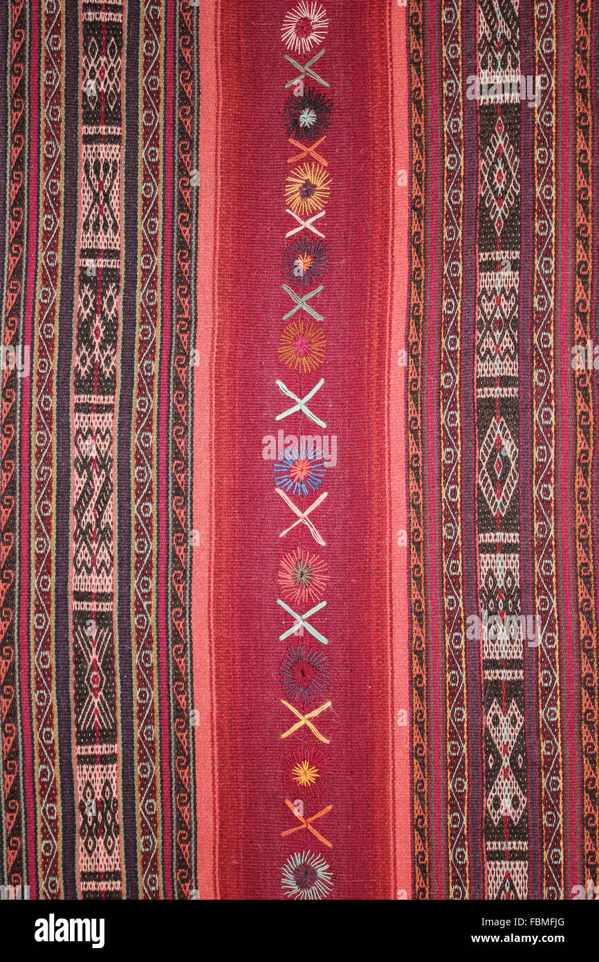 Peruvian Textile Design Stock Photo