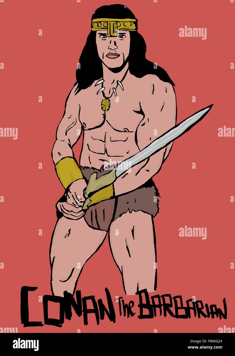 Conan the barbarian Stock Photo