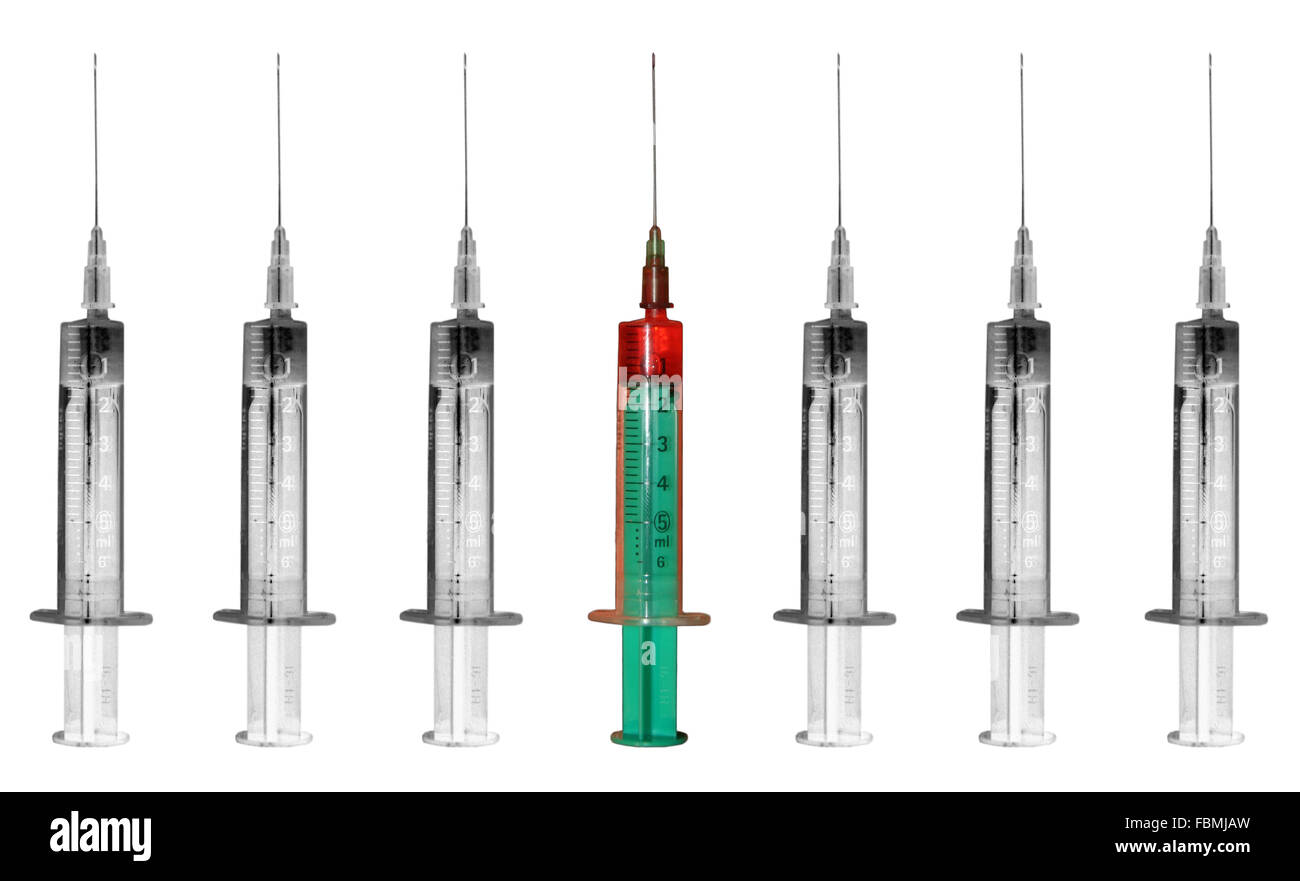 Group of syringes Cut Out Stock Images & Pictures Alamy