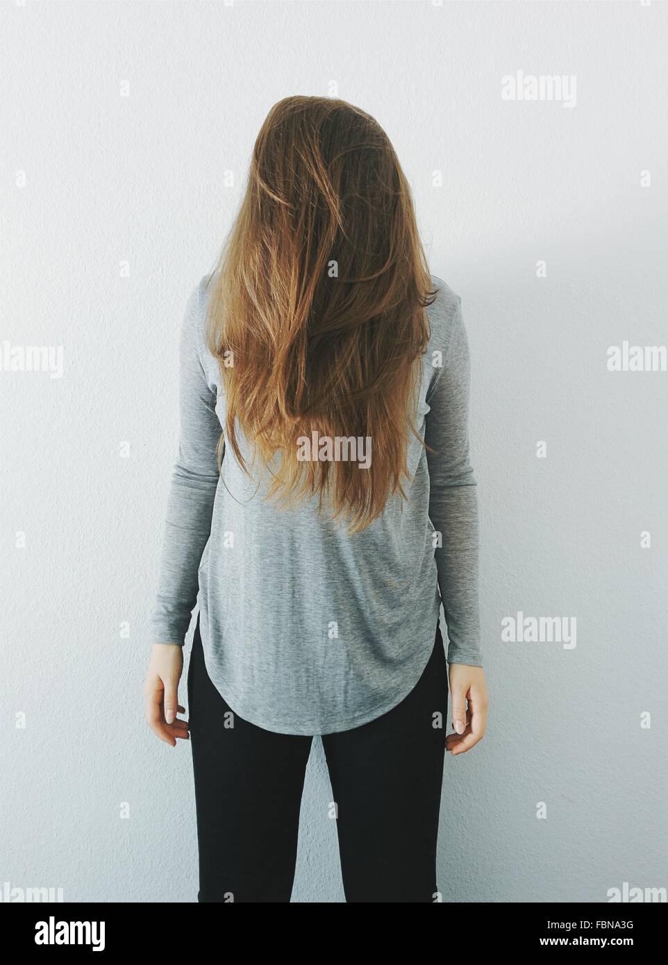 Hair Covering Face High Resolution Stock Photography and Images Alamy