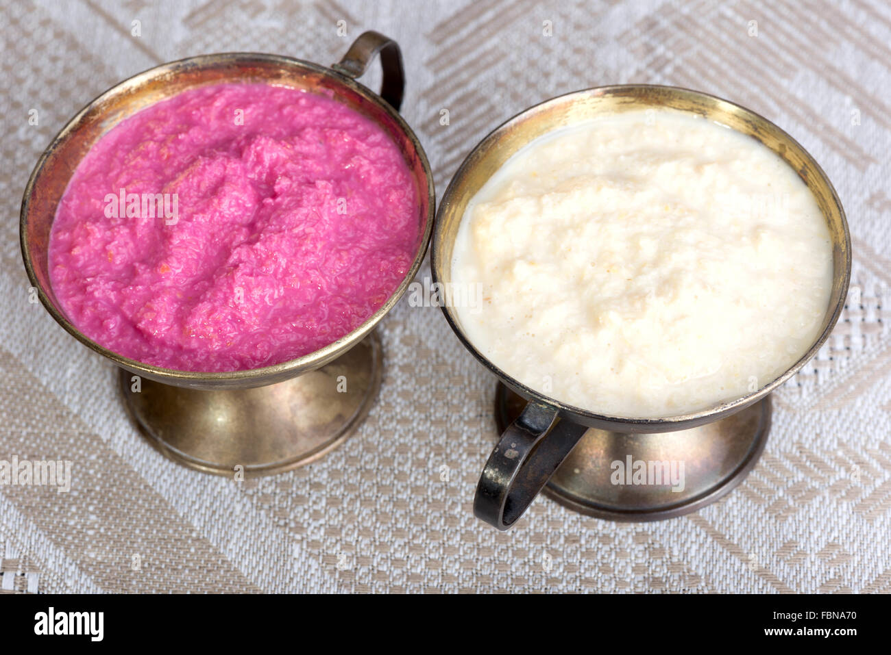 grated horseradish and sour cream and with beetroot Stock Photo Alamy
