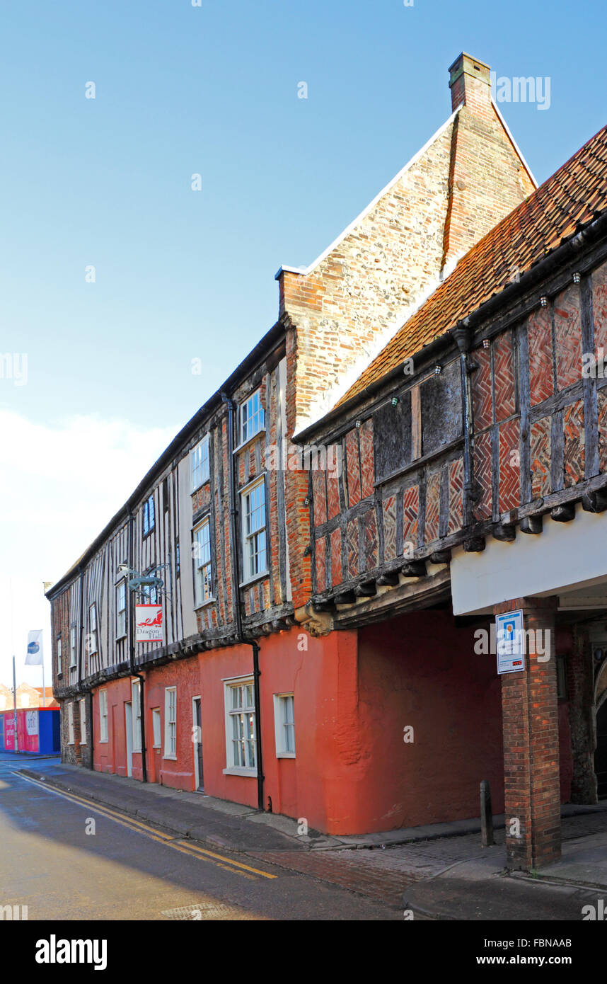A view of the medieval Dragon Hall in King Street, Norwich, Norfolk, England, United Kingdom