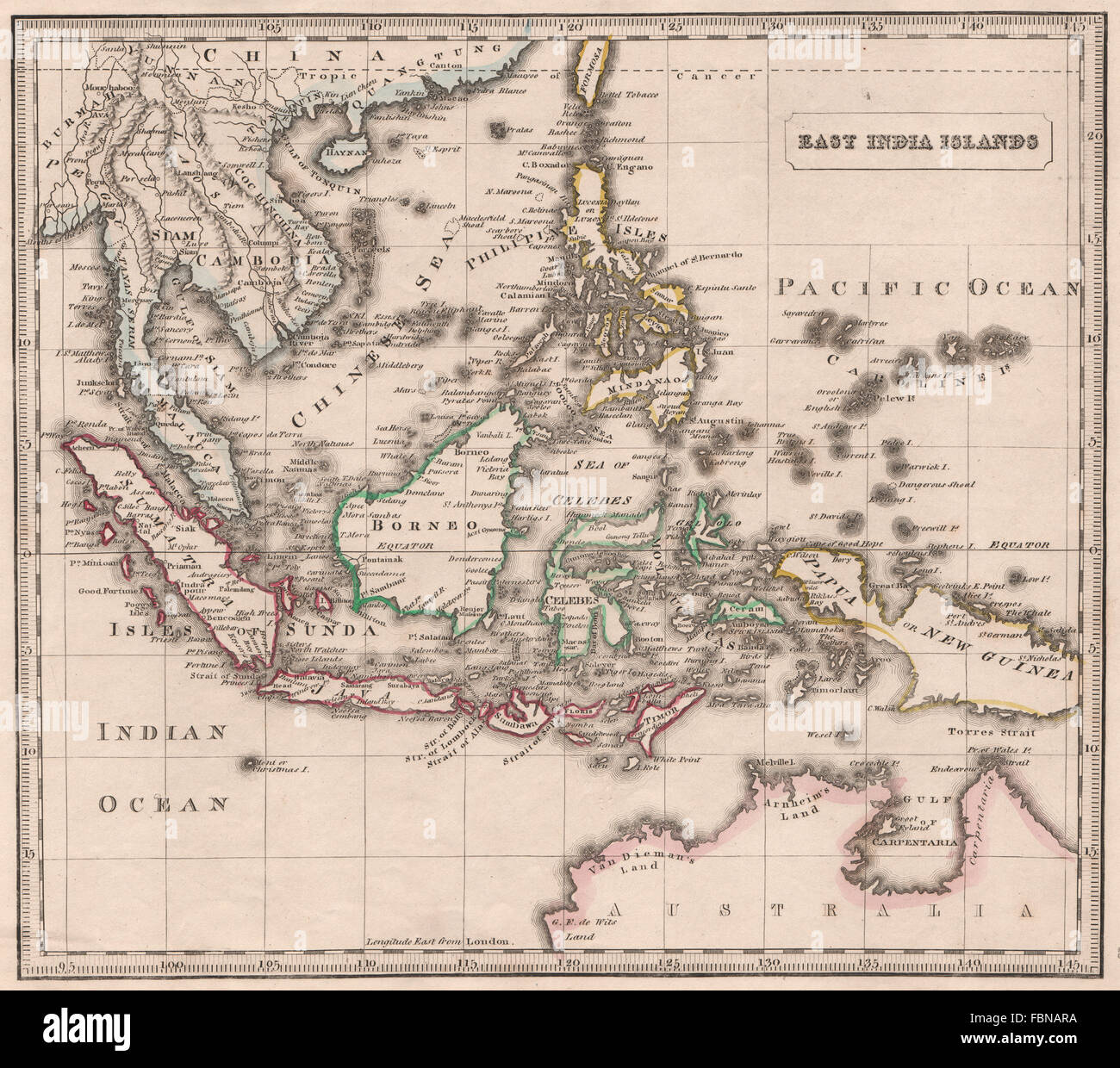 EAST INDIA ISLANDS. Dutch East Indies Philippines Indochina. JOHNSON 